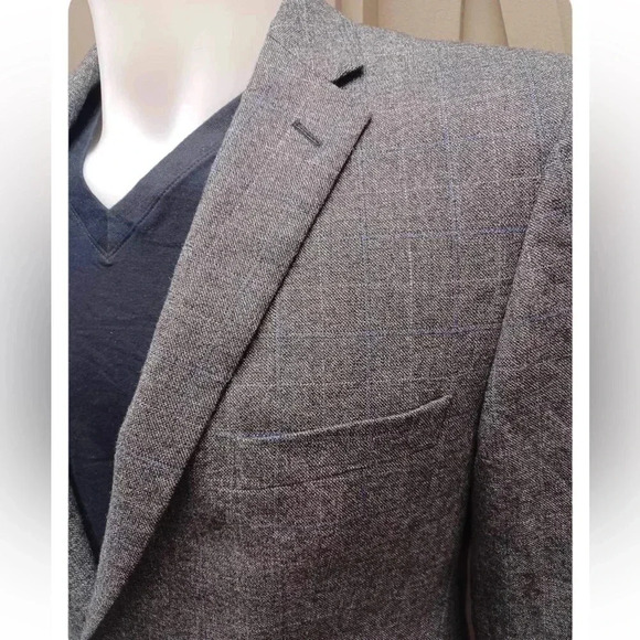 Joseph  Aboud 100% Wool Slim Fit Grey Blazer Jacket Size 42R - Picture 3 of 15